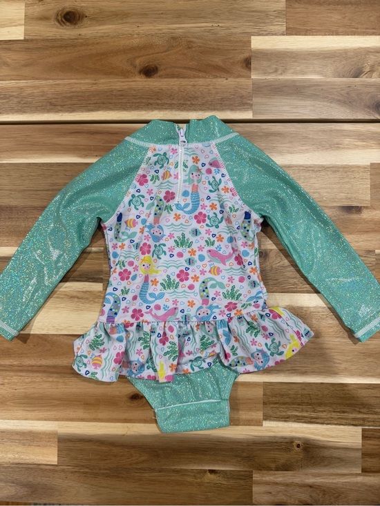 Flap Happy Other - Flap Happy Mermaid Print Ruffle One-Piece Swimsuit estimated size 12-24 months